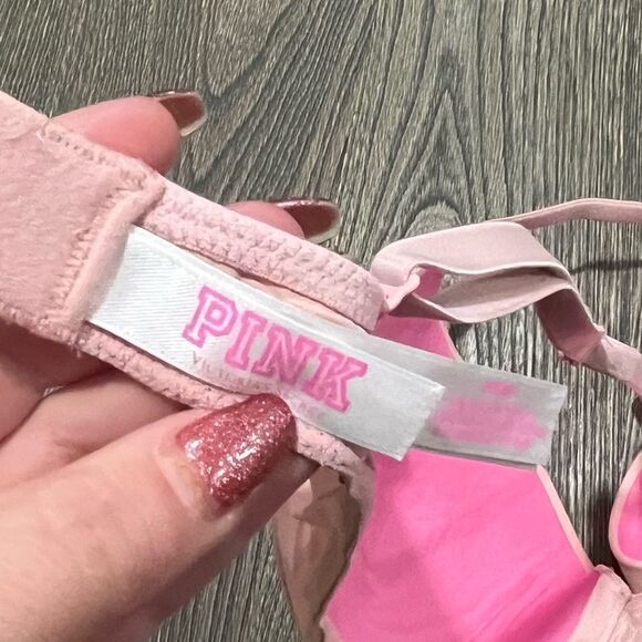 Pink by Victoria's Secret Bra Underwire Light Pink 36B - Picture 4 of 5